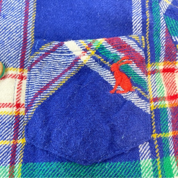 Baby Joules Plaid Flannel Hamish Shirt Navy Blue Tartan 0-3 Months - Picture 4 of 9